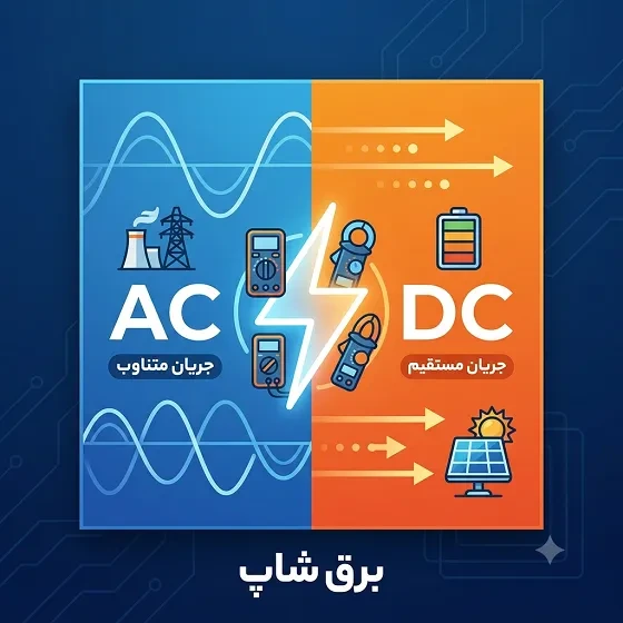 بررسی جامع تفاوت جریان AC و DC و ابزار های اندازه‌ گیری حرفه‌ ای در صنعت برق